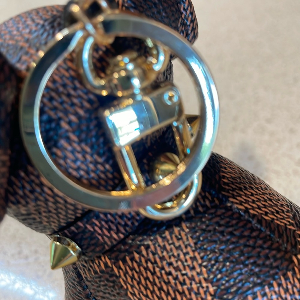 NEW LUX Inspired Vegan Leather Frenchie Dog Bag Charm/Key Chain - Picture 4 of 7